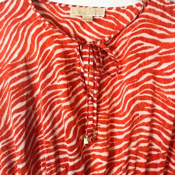 MICHAEL KORS Savannah Printed Kimono Top - Picture 6 of 10